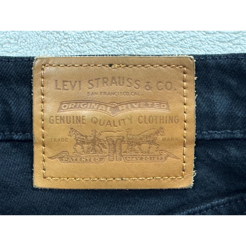 Levi's Womens Ribcage Straight Ankle Black Denim Jeans 26 Meas: 26x28.5 - Picture 4 of 9
